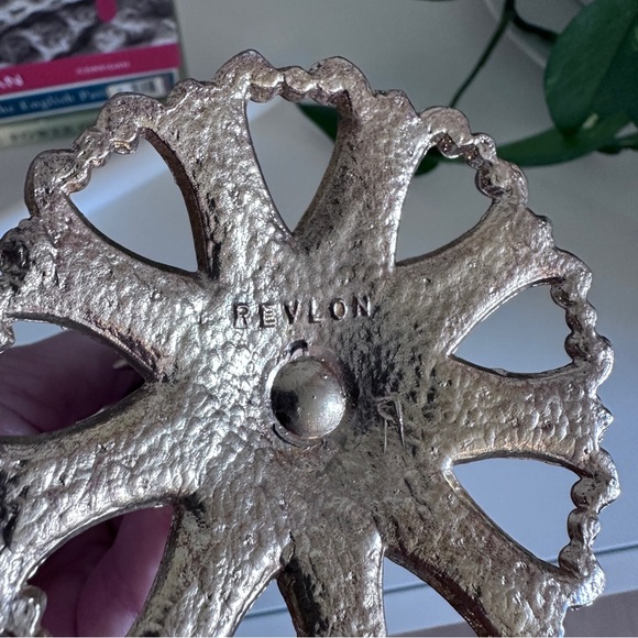 Rose Brass Tone Metal Cherub Candle Stick. 3.5” x 5” - Picture 5 of 10